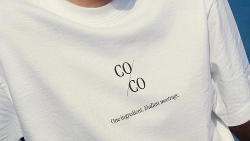 CO/CO Tee — One ingredient. Endless meetings.